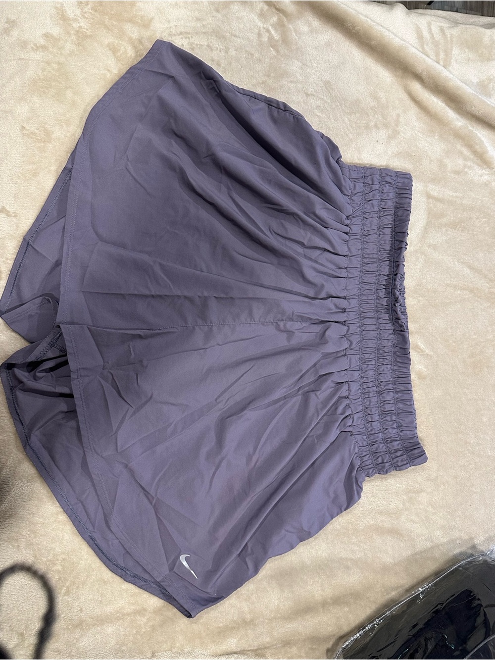 Nike purple Dri-FIT Performance Top with Black Swoosh. High waisted